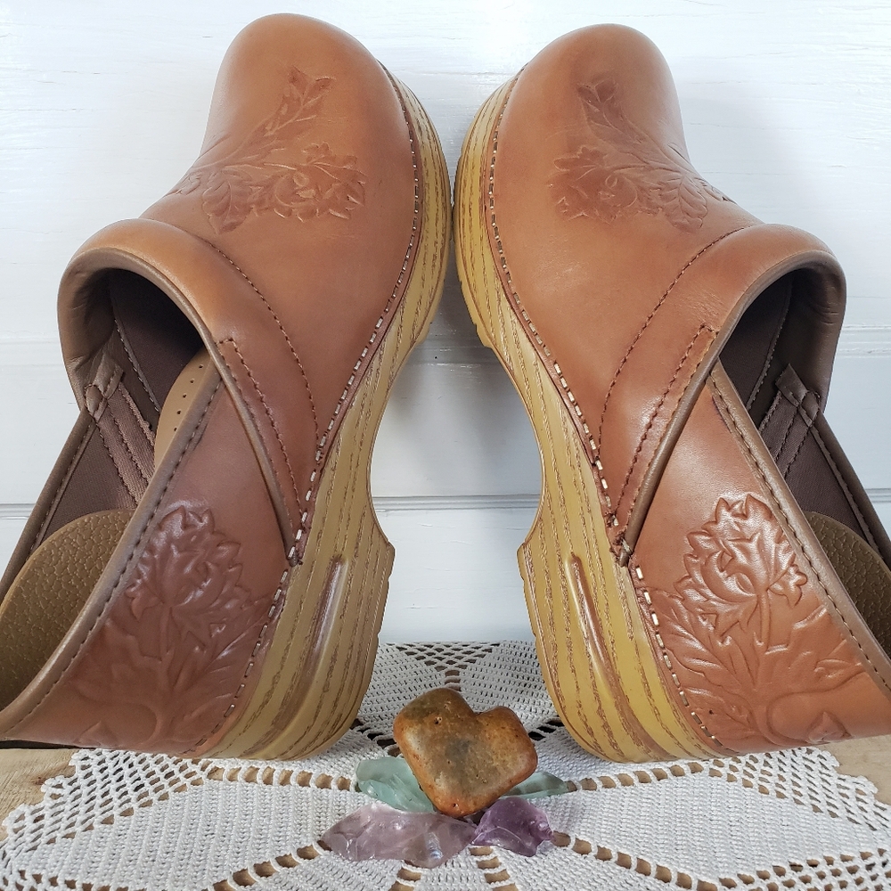 ⚘AvaiLable⚘inQuire⚘Rustic Honey Dansko Pro Clog Floral Cottage 36 37 38 40 41 42 - Picture 5 of 13